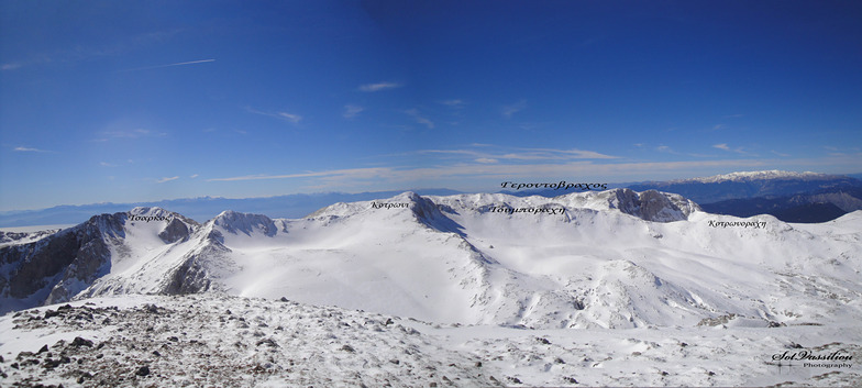 Liakoura peak 2456m, Mt Parnassos-Kelaria