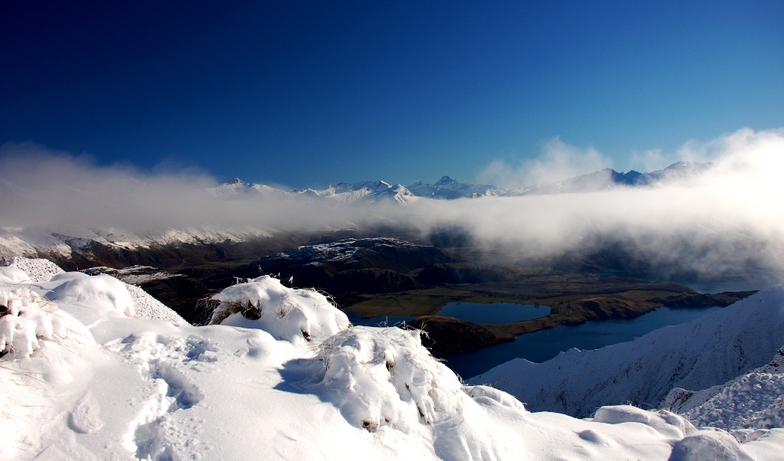 above the clouds, Treble Cone