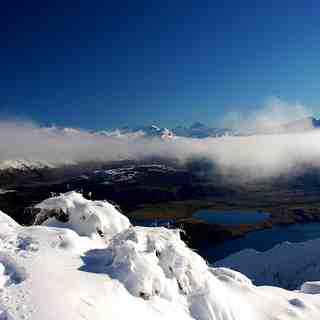 above the clouds, Treble Cone