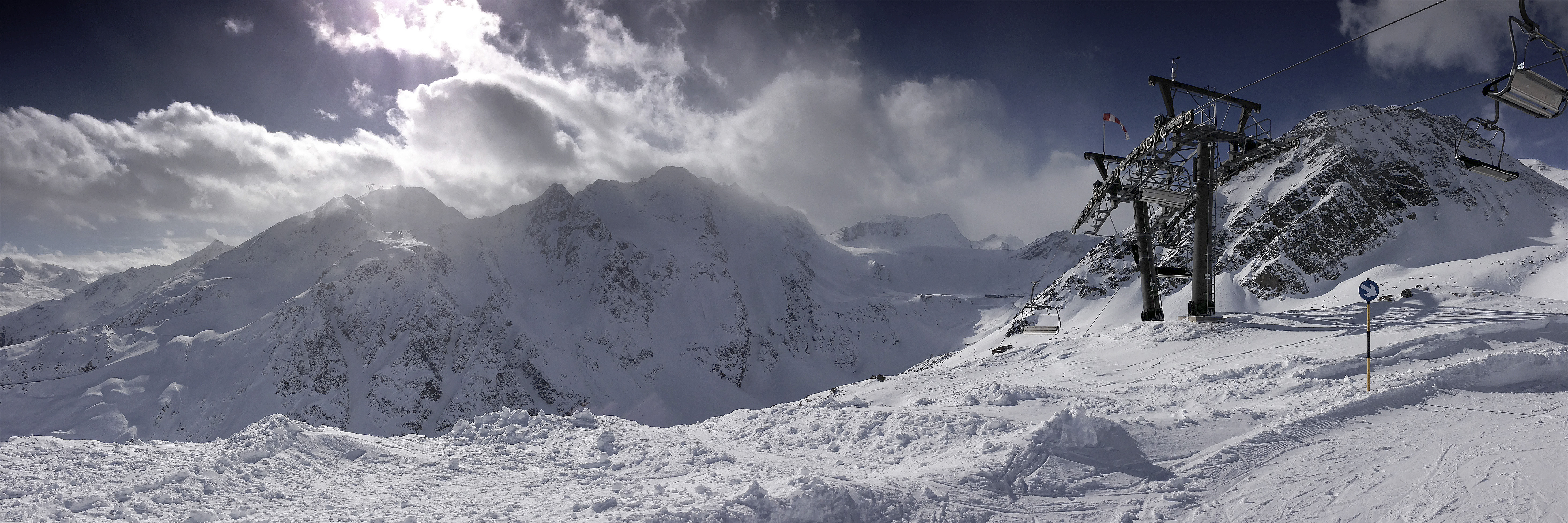 The clouds roll over, Sölden