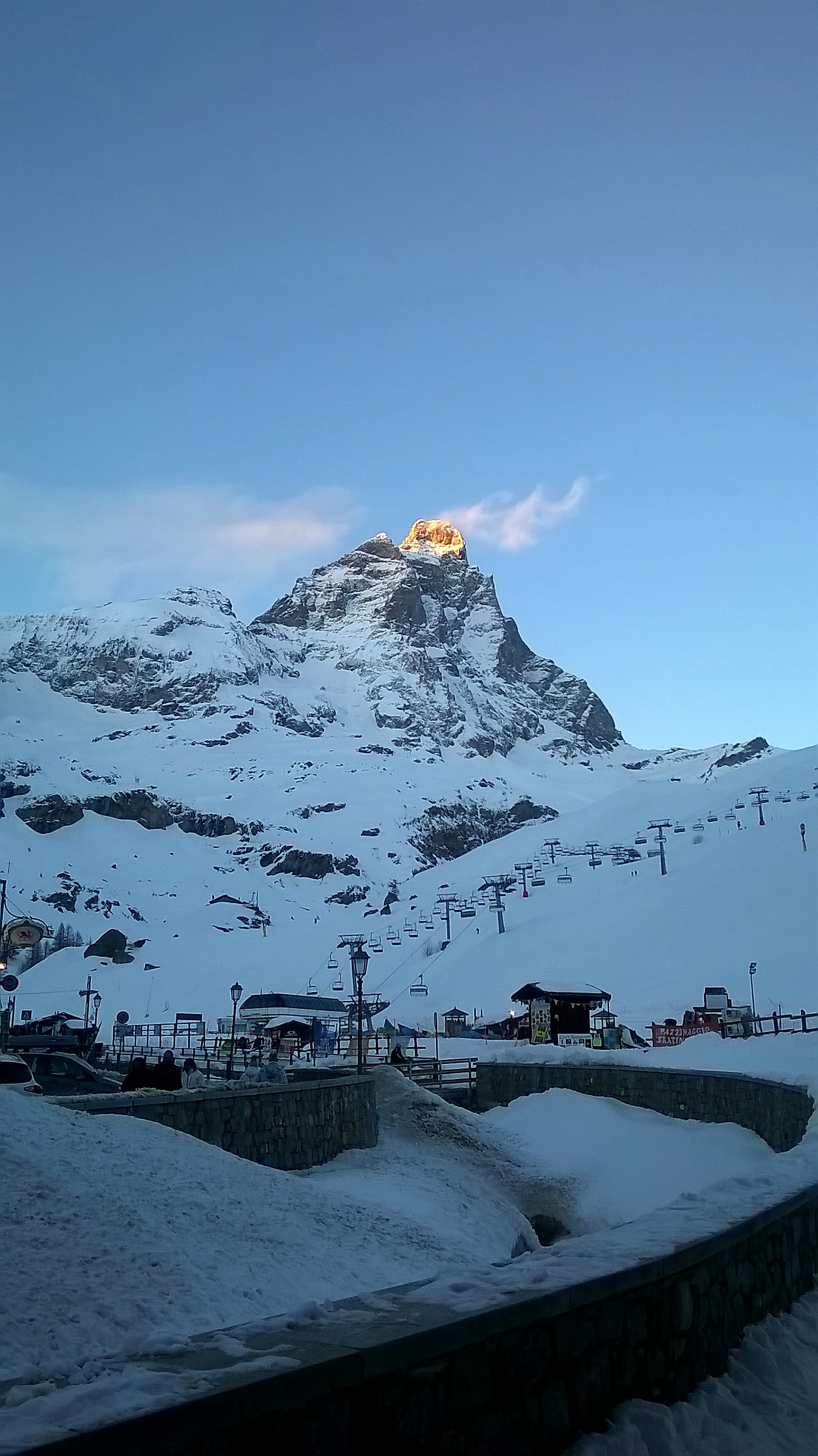 Matterhorn on fire, Breuil-Cervinia Valtournenche