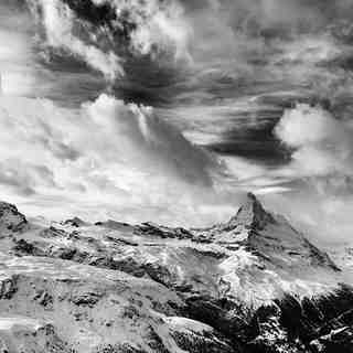 Matterhorn and clouds, Zermatt