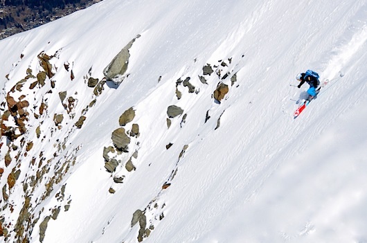 Mark Gear Skiing Argentiere, Chamonix