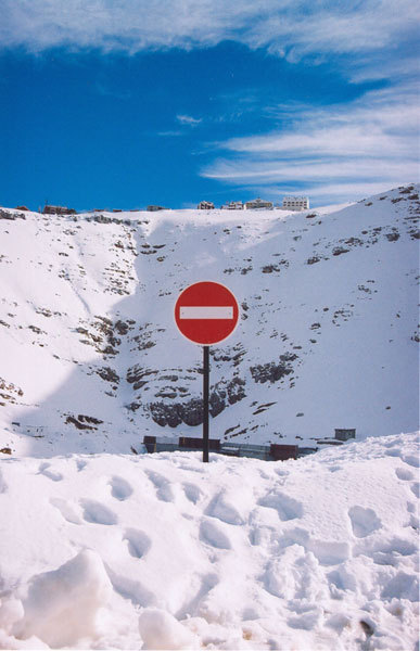 No trespassing!!! Faraya, Lebanon, Mzaar Ski Resort