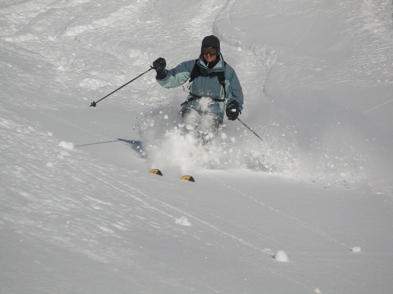 Caroline  on Steinbock, Davos