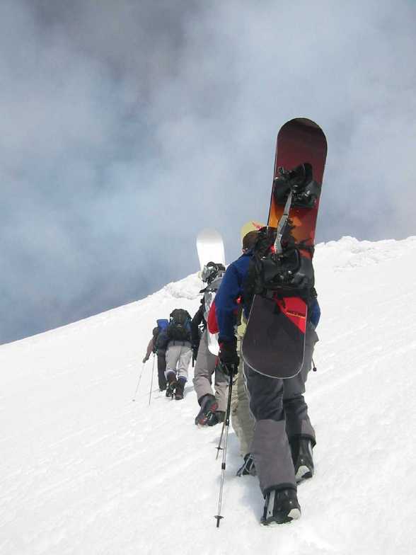 Ascent to Villarrica, Villarrica-Pucon
