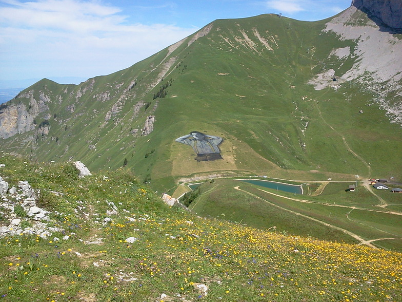Painting on the mountain 1, Leysin