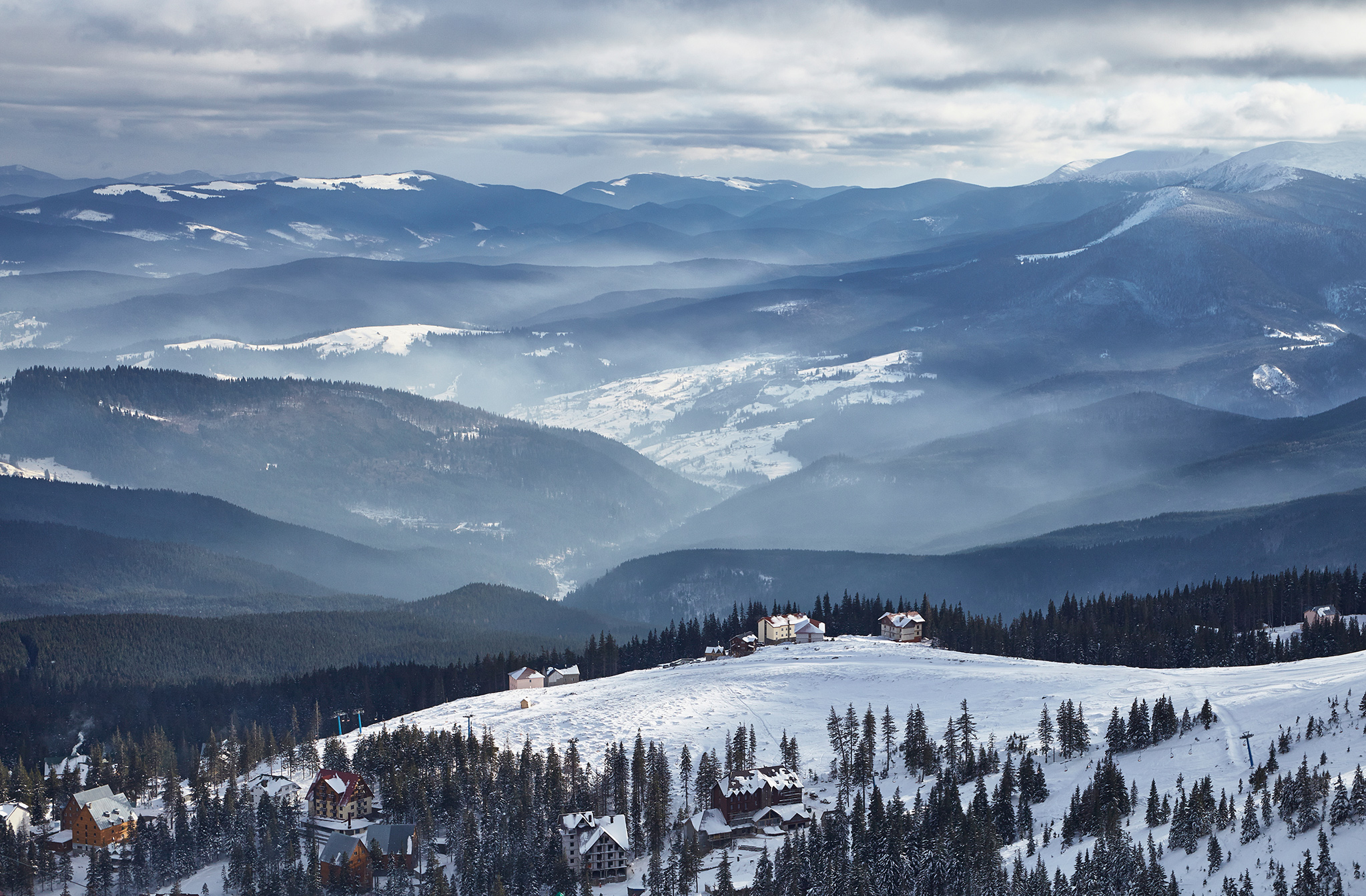 Morning in Dragobrat, Drahobrat