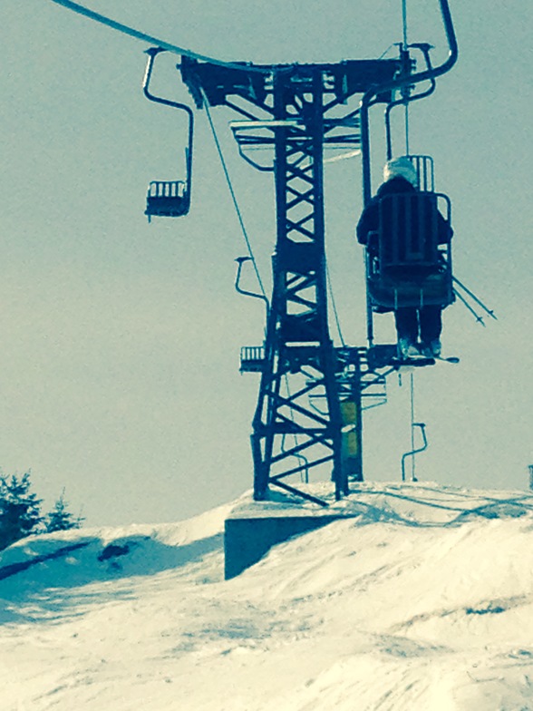 No friends on a pow day!, Mad River Glen