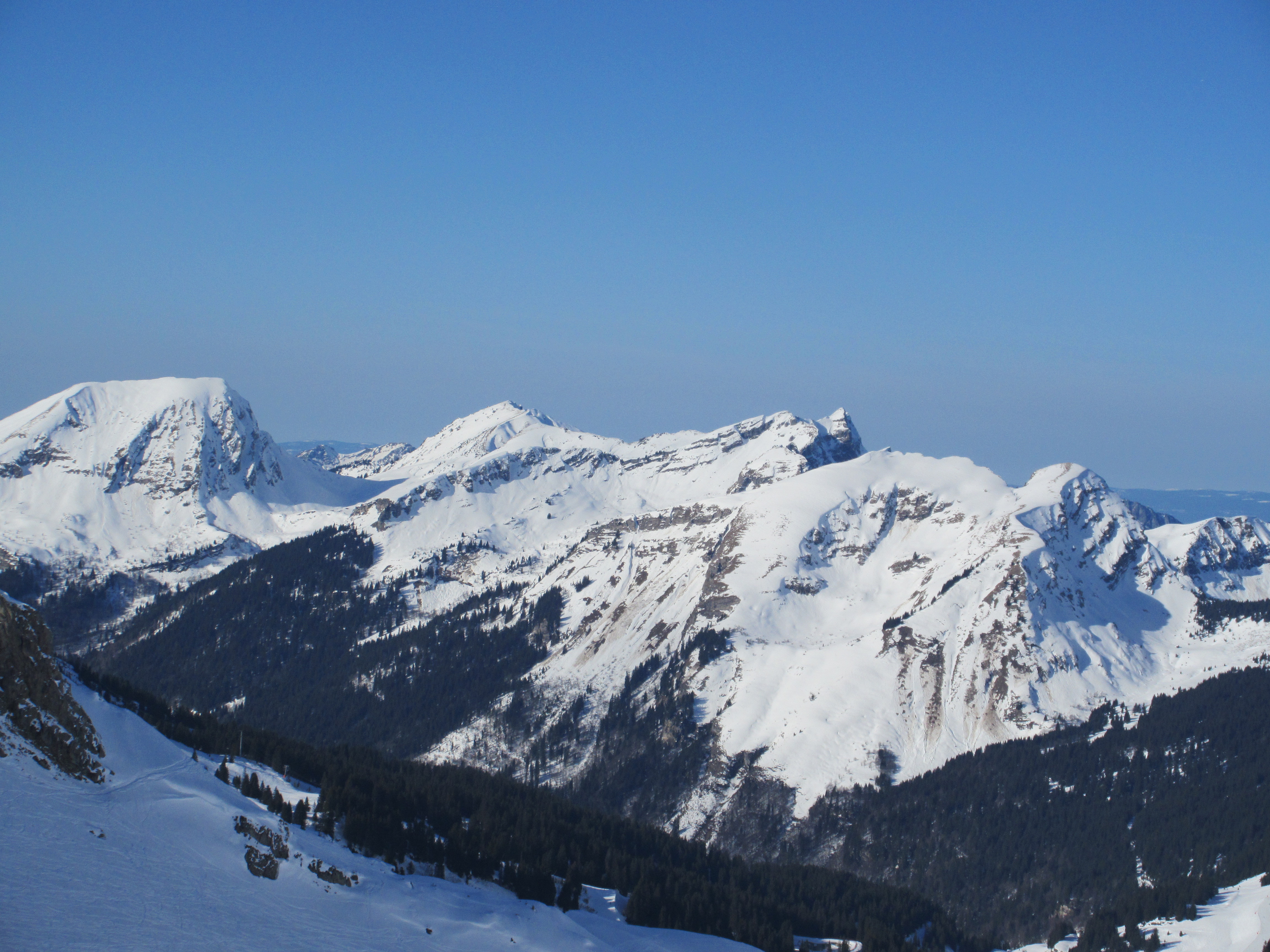 Morzine view of Mont Blanc