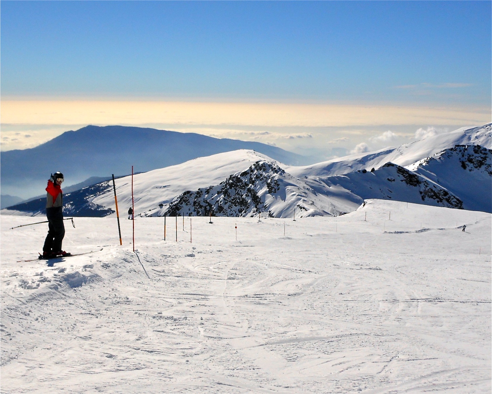 Top of the Sierra Nevada resort 3.200m last Monday 