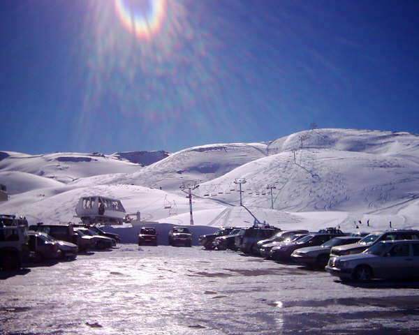 Faraya parking, Lebanon, Mzaar Ski Resort