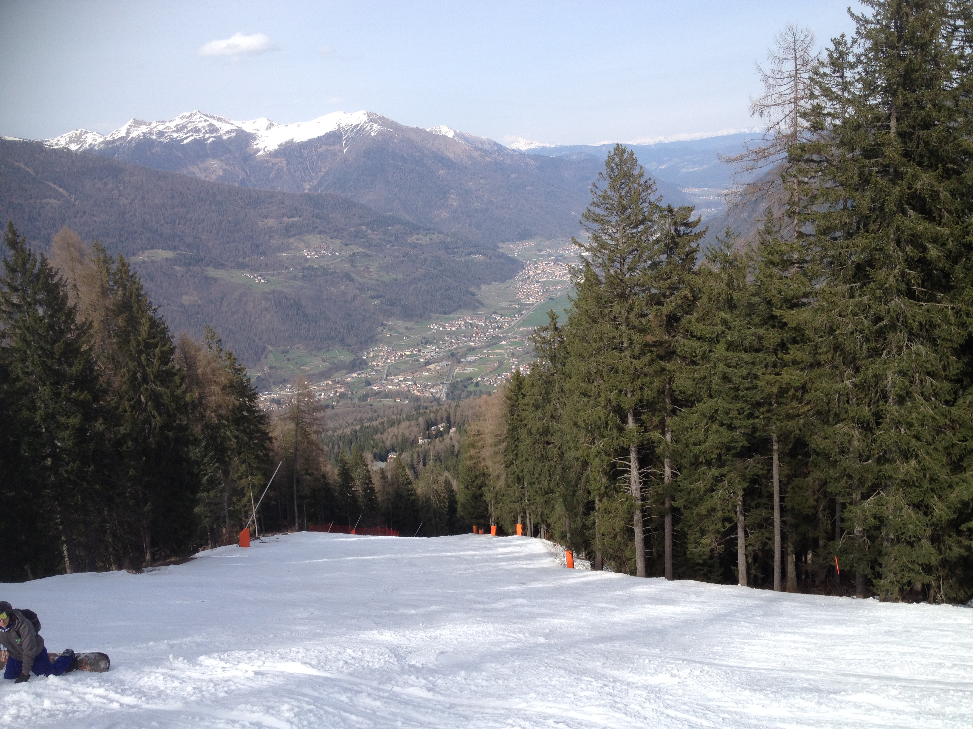 Looking down the Nera Folgarida (piste no. 1), Folgarida-Marilleva