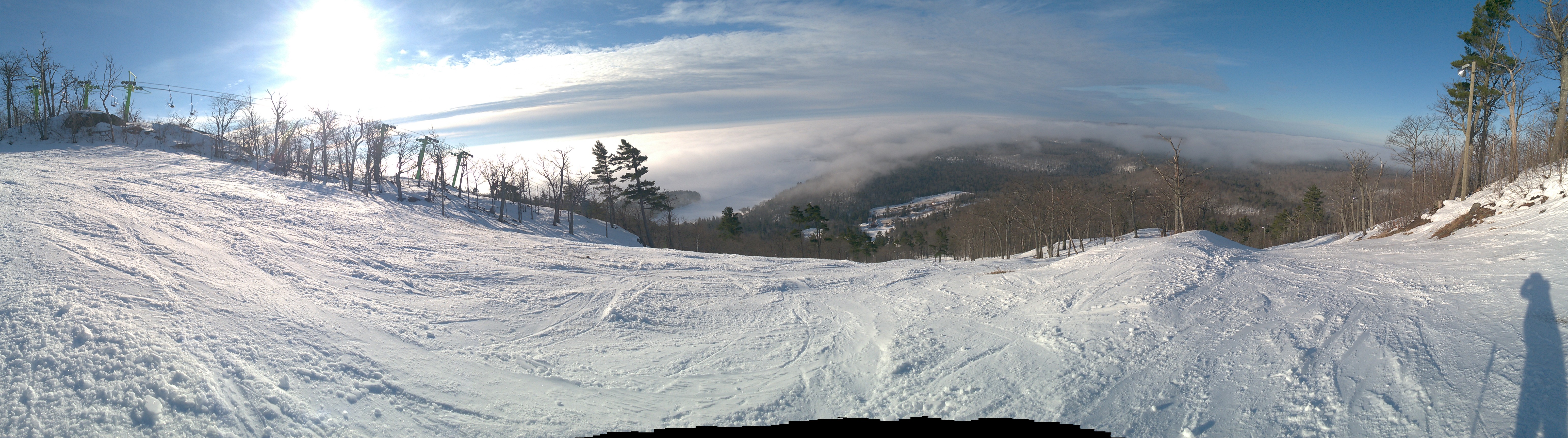 Panorama above the clouds, Mount Bohemia