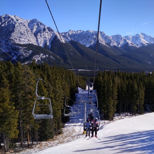 Beautiful view from lift, Nakiska