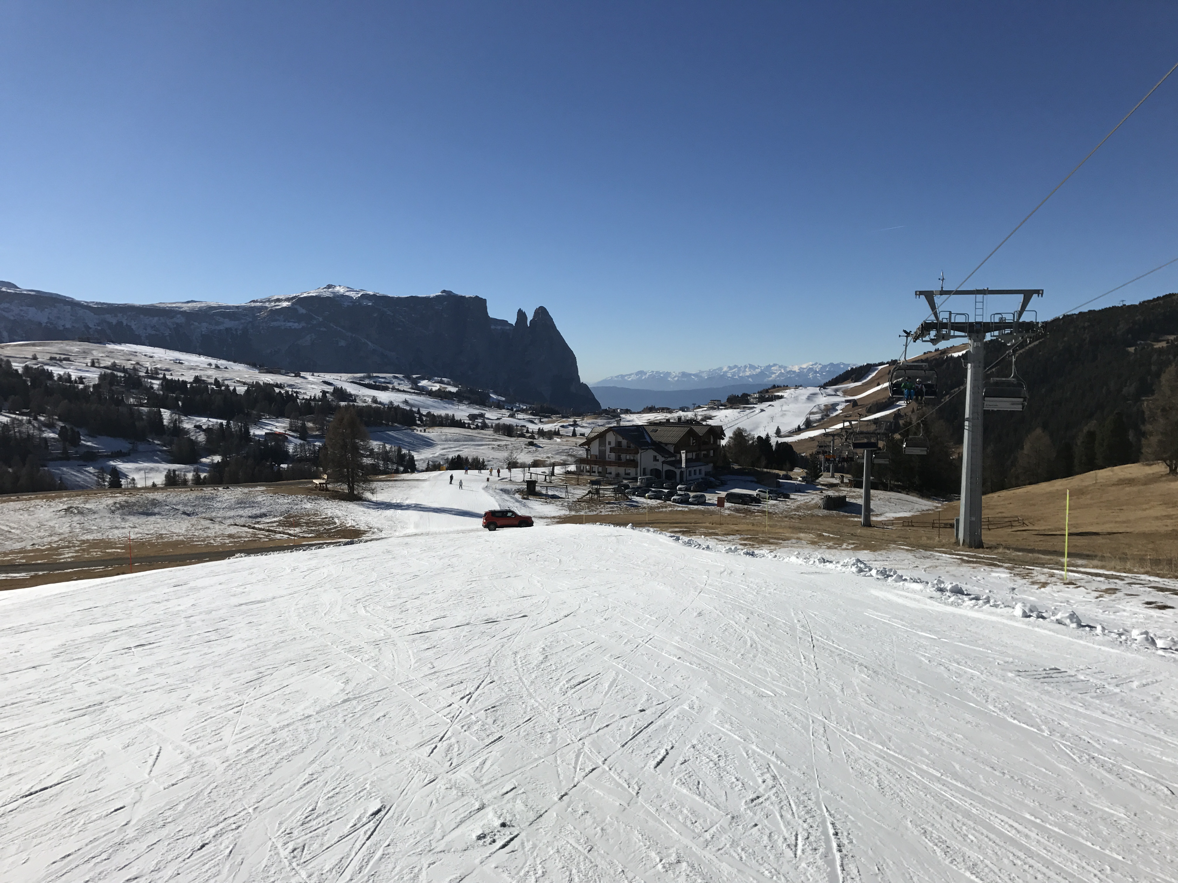 crossing, Alpe di Siusi