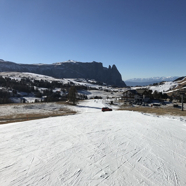 crossing, Alpe di Siusi