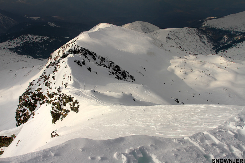 The view from the peak of Black Rock, Brezovica