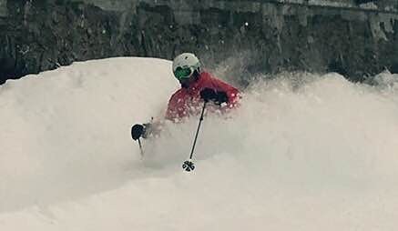 Tony skiing Parsenn February, Davos