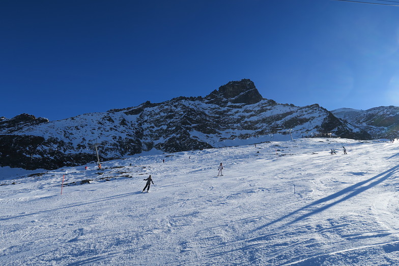 意外と滑られるところが少ない。, Saas Fee