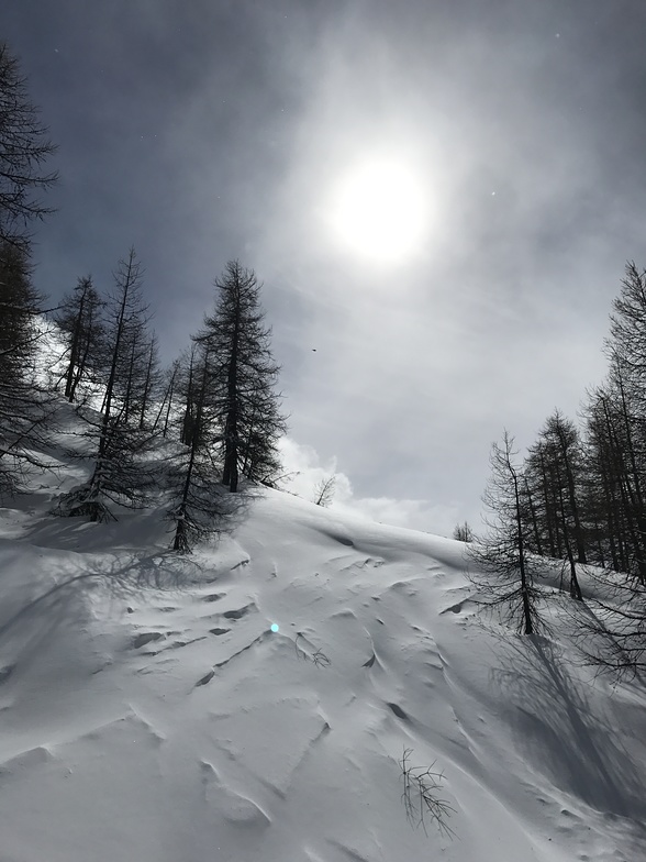 Lazing on a chairlift, Sestrière (Vialattea)
