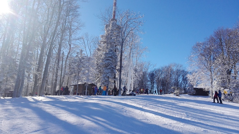 Sljeme-beginning of the red slope