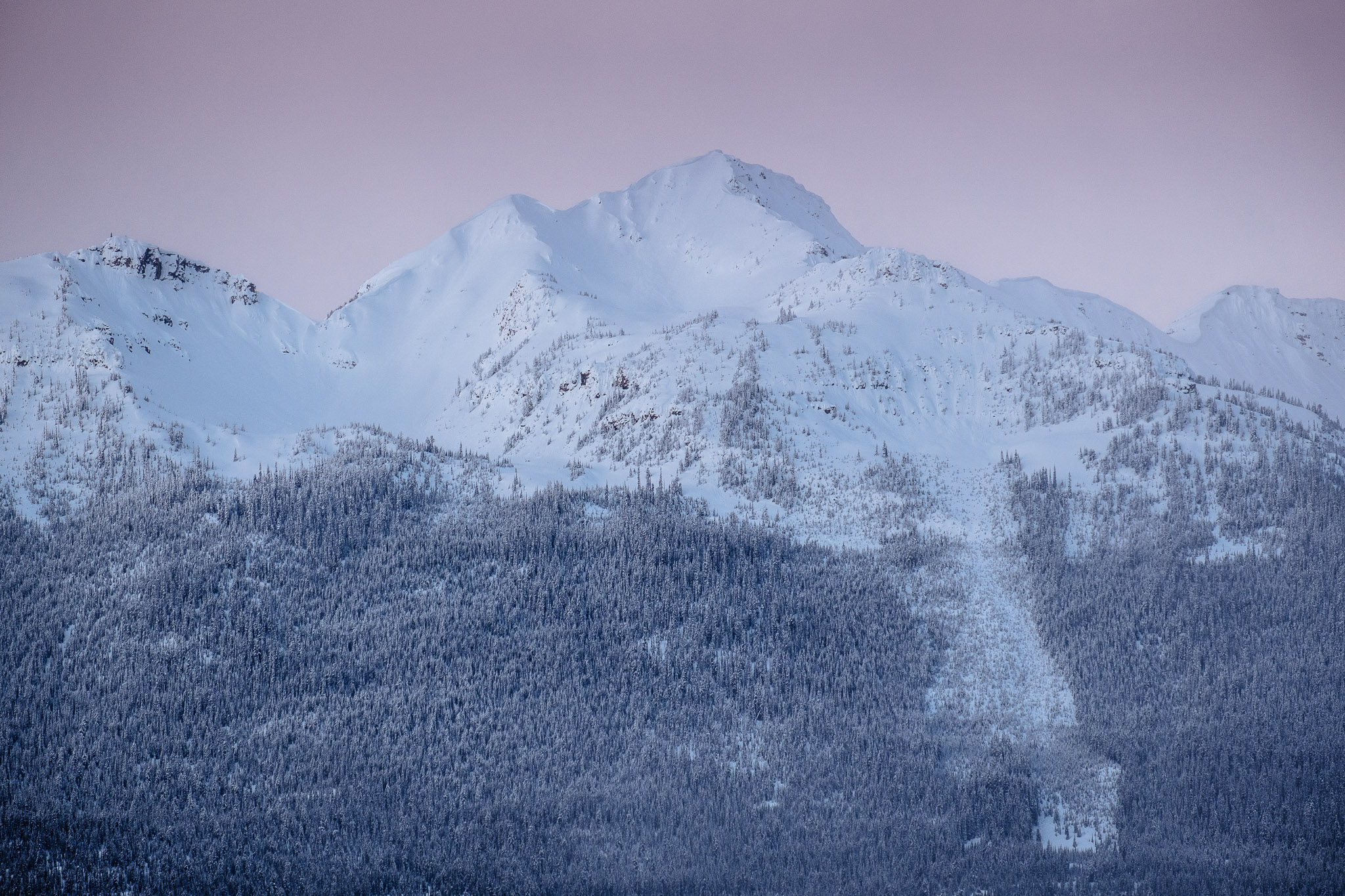 Fresh snow at Kicking Horse