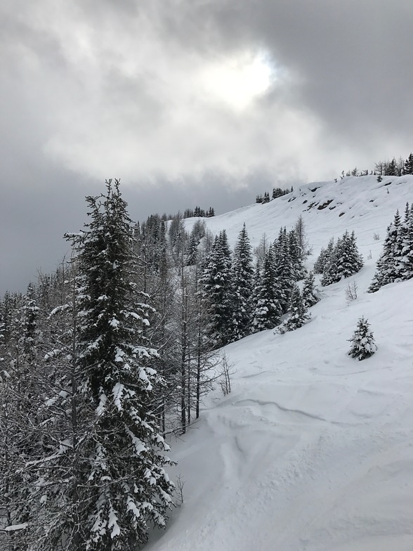 Mt. Norquay on a cloudy day, Banff Mt Norquay