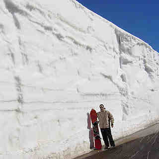 Snow wall in Faraya, Mzaar Ski Resort
