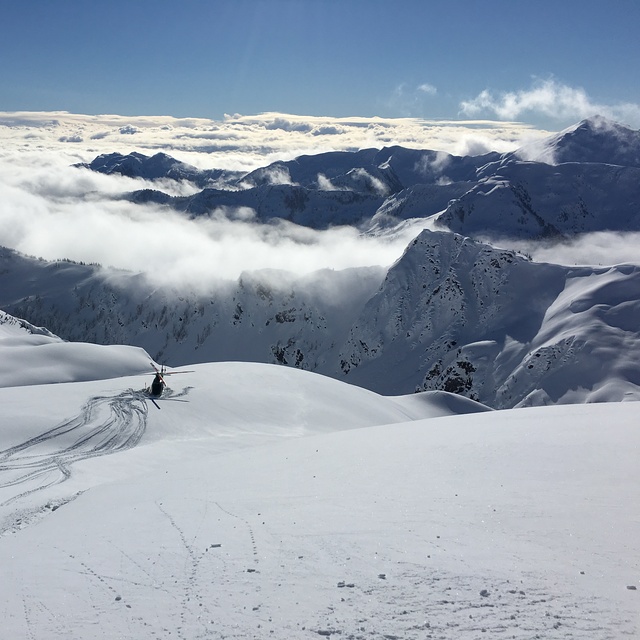 Northern Escape Heli Skiing Snow: heli pad