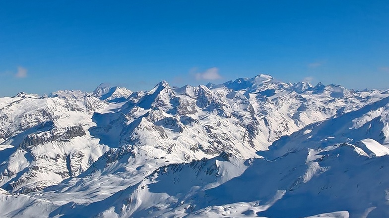 Le grand paradis depuis le sommet de tignes