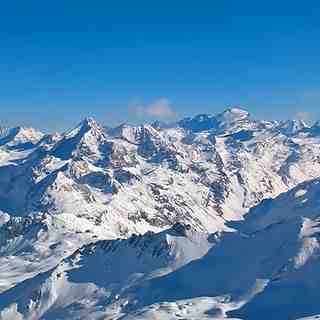 Le grand paradis depuis le sommet de tignes