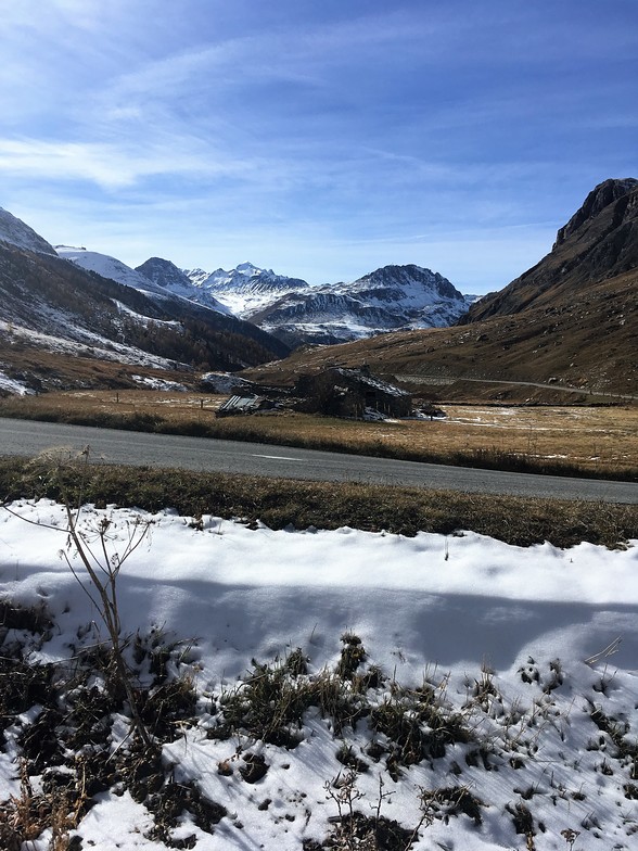 Beautiful view from le Fornet to Val d'Isere