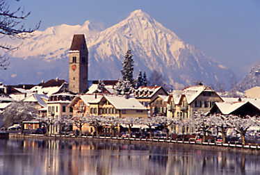 Fresh snow in Interlaken, Kandersteg