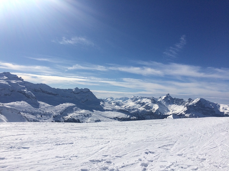 View from Les Grandes Platieres, Flaine