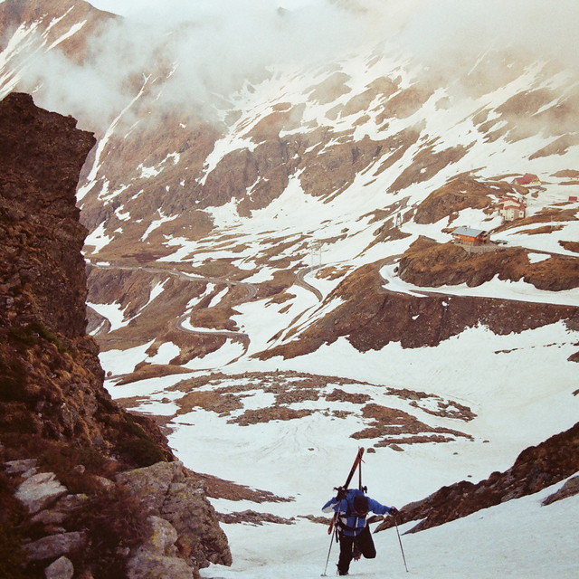 Ascent on the Balea ridge, Bâlea Lac