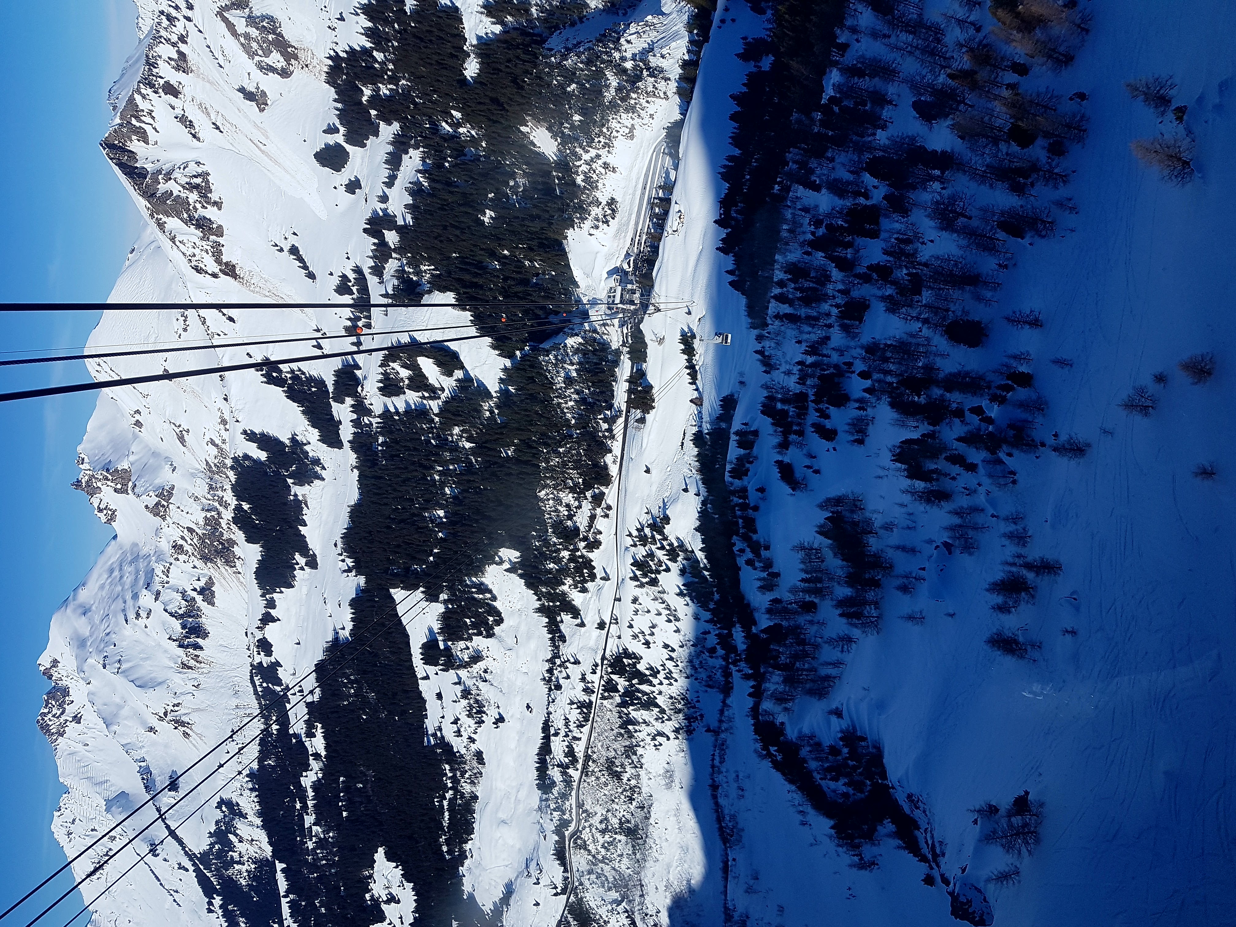 Glacier 3000 gondola view, Gstaad Glacier 3000