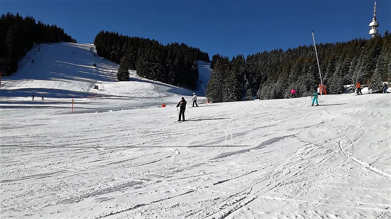 Pamporovo, in the brilliant sunshine
