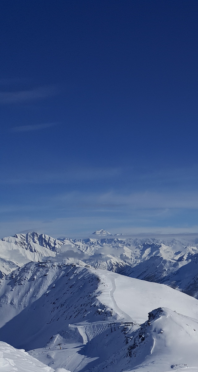 La Rosière Snow: Cloud in the valley