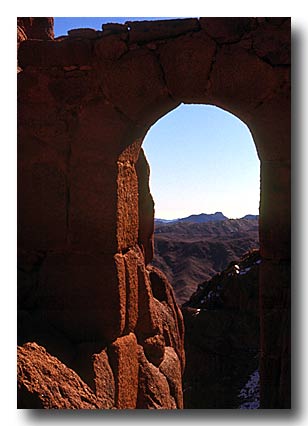 Mt. Sinai arch, late April, Egypt, Jabal Katherina