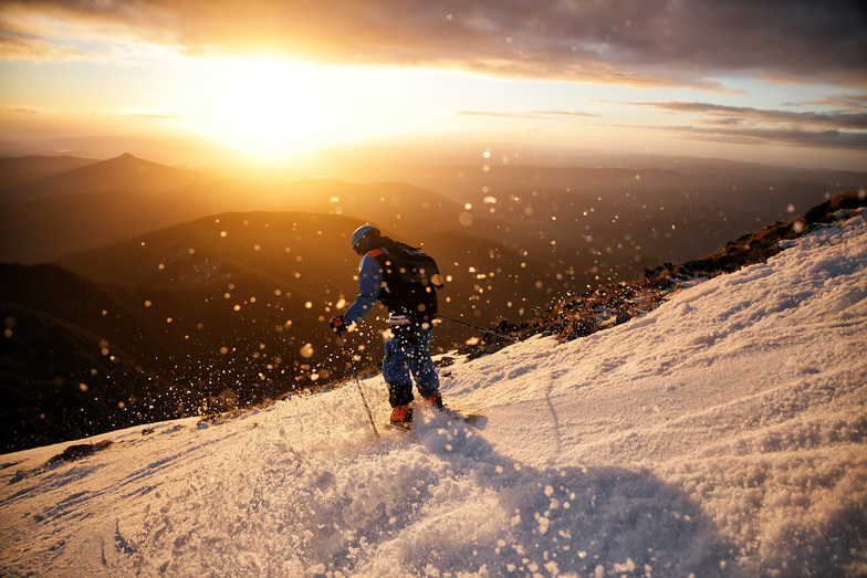 Off piste at Mount Buller, Australia 2018. 