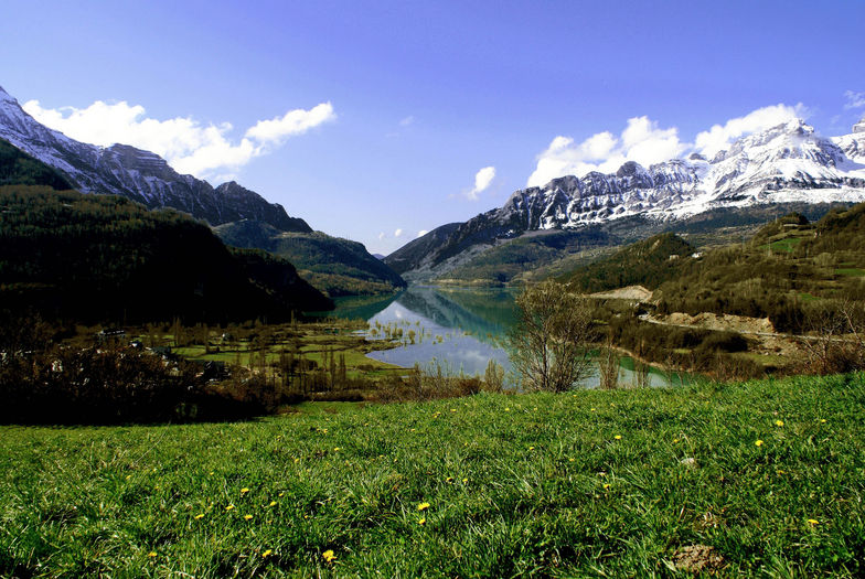 Spring Landscape at Spanish Pyrenees, April 2008, Panticosa