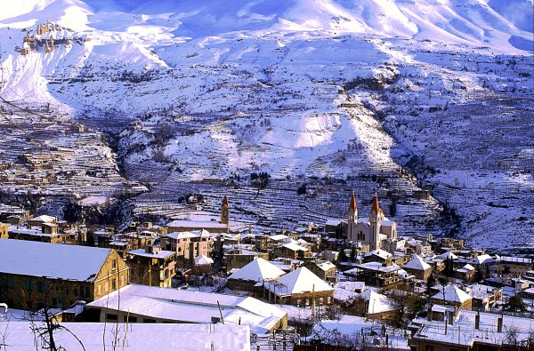 Bcharre village,lebanon, Mzaar Ski Resort