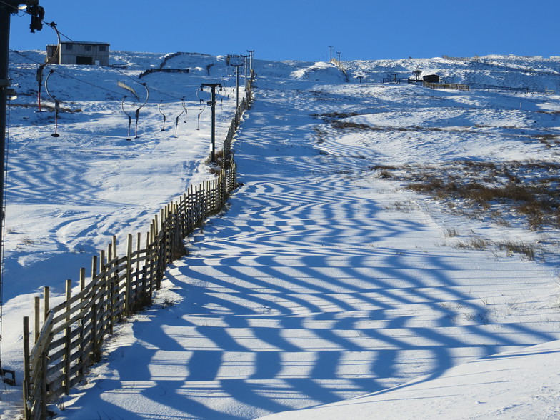 Artistic snow fencing, Weardale Ski Club