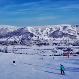 View from Bjodnahovda across to Gullsteinhovda, Geilo