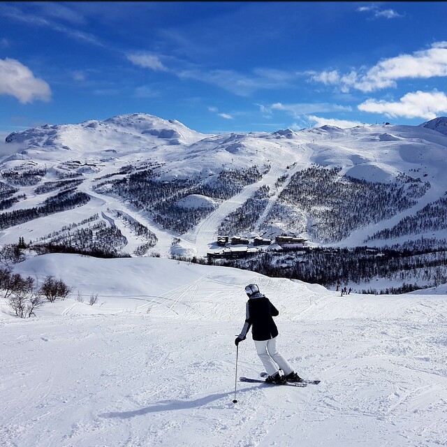 Hemsedal Snow: View towards main pistes and Totten