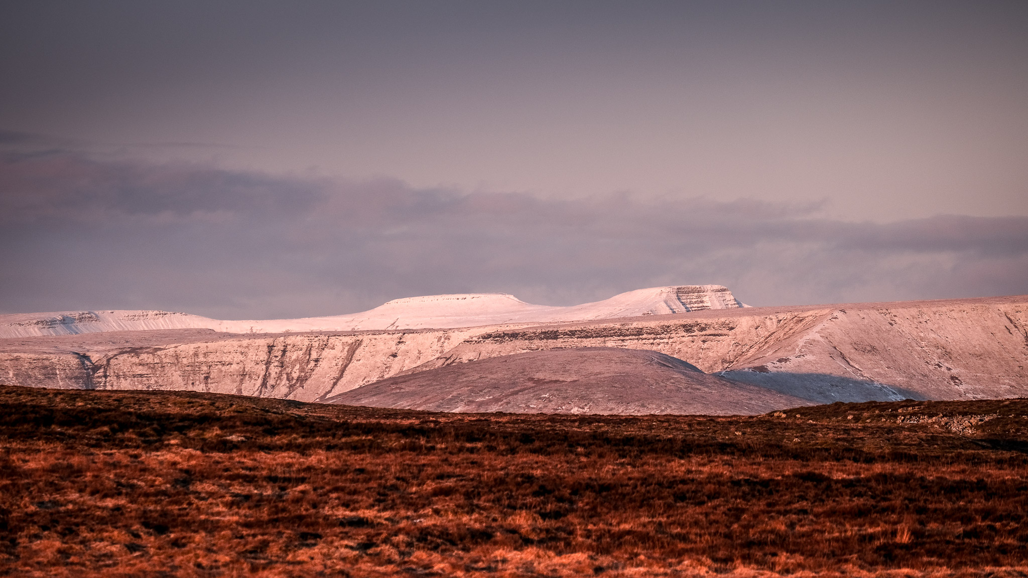 Mid January snow in the Brecon Beacons, Pen-y-Fan