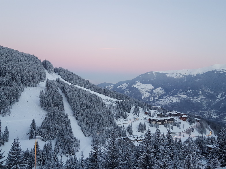 View from my balcony in Courchevel Moriond 