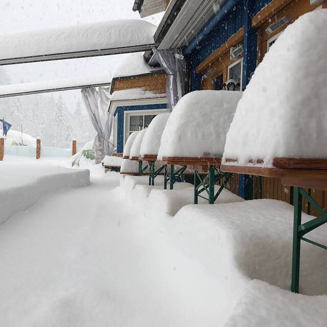 Half a metre fell overnight, Balderschwang