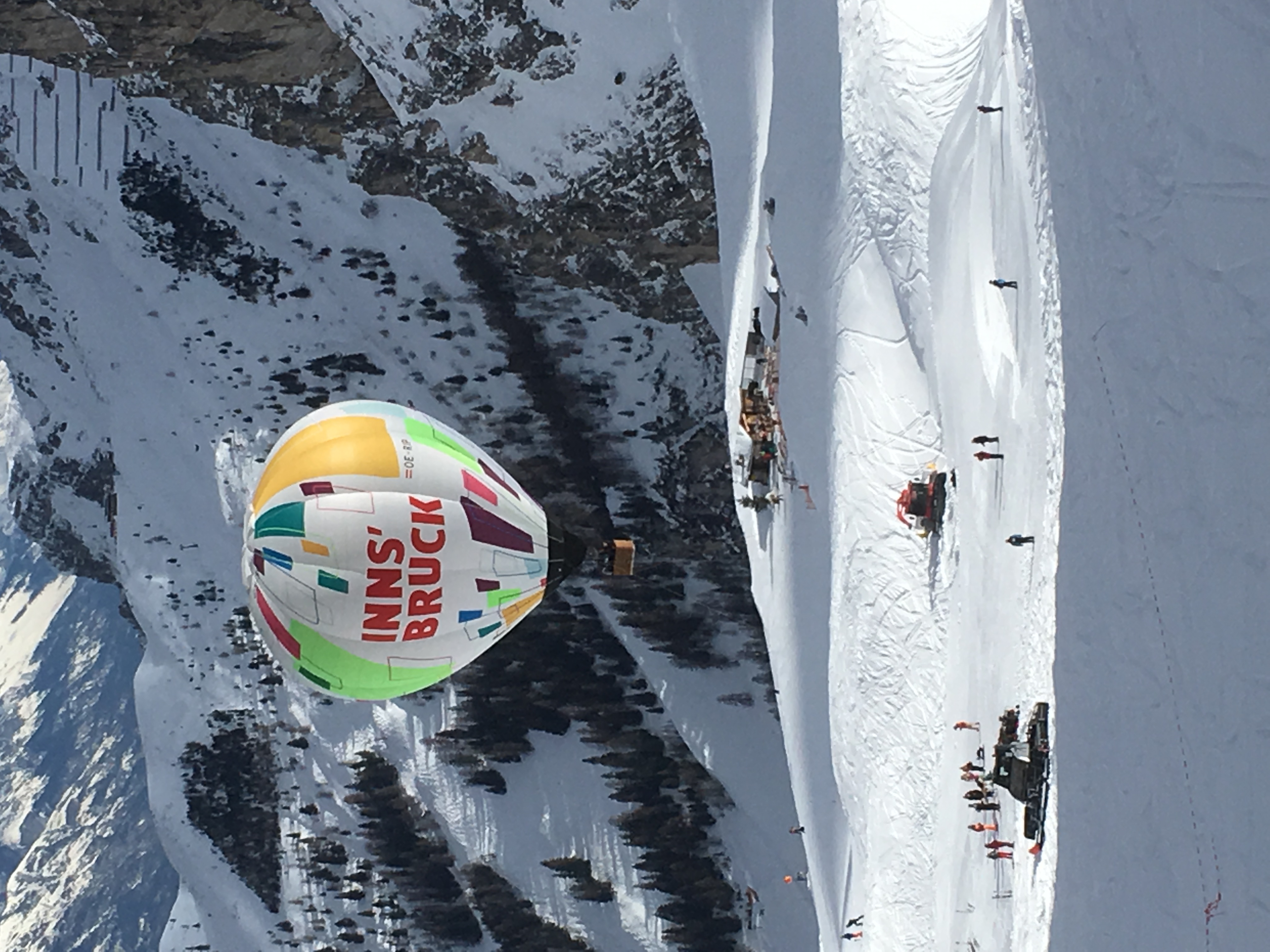 Balloon flight over DohlenNest, Axamer Lizum